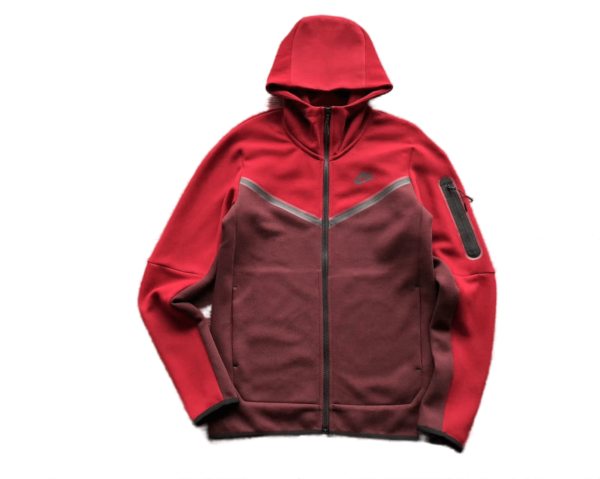 NK TECH FLECEE – RED/BORDEAUX (completa)