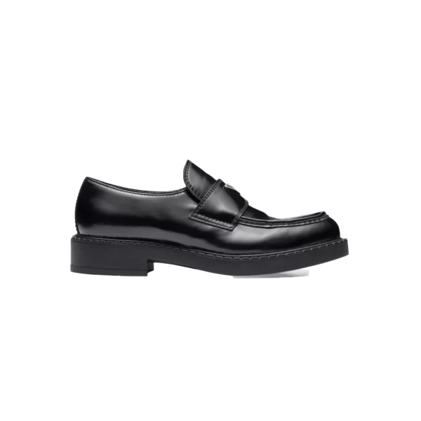 MOCASSINO CHOCOLATE IN PELLE SPAZZOLATA NERA